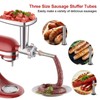 Meat Grinder & Slicer Shredder Attachments for KitchenAid Stand Mixer,