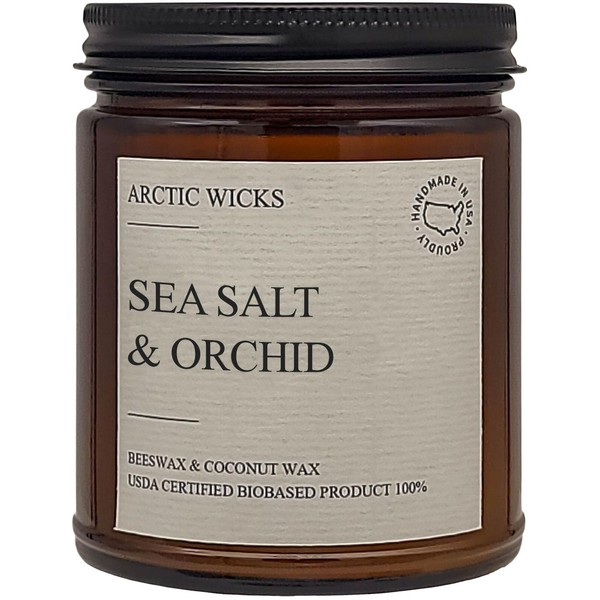 Sea Salt & Orchid | Arctic Wicks Handmade Scented Coconut