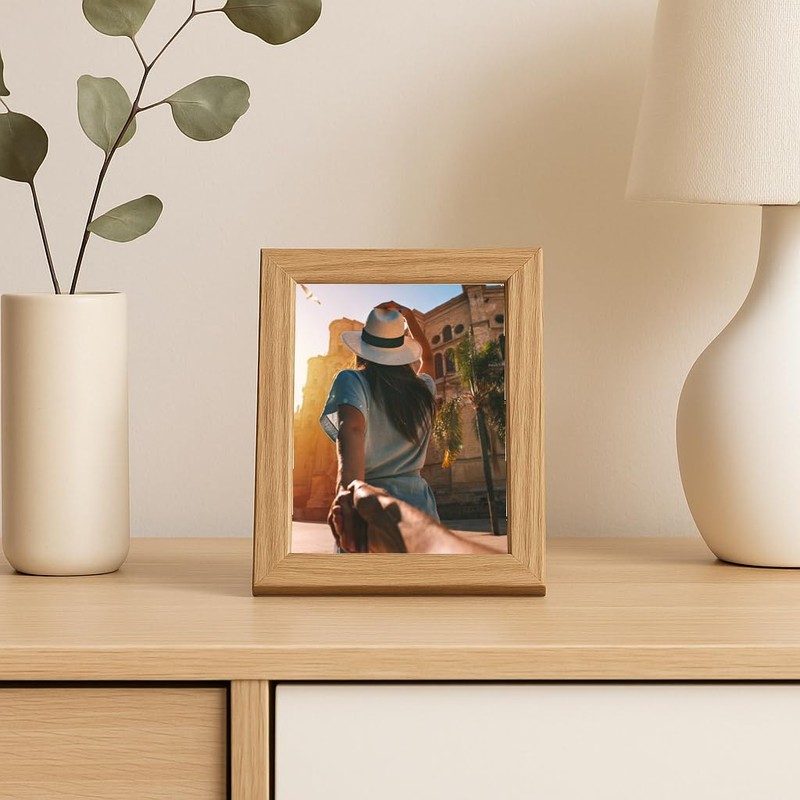 CABBEL Picture Frame 10 x 15 cm, Oak, Sturdy MDF