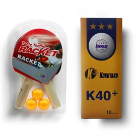 D B DIVERSIONESBAGO Set de 2 Raquetas de Ping Pong + 13 pelotas de Ping Pong