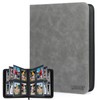 MIXPOET Top Loader Card Binder 4 Pocket with Sleeves Holds