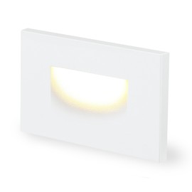 CLOUDY BAY 120V Dimmable LED Indoor Outdoor Step Light,3000K Warm White Stair Lights,White