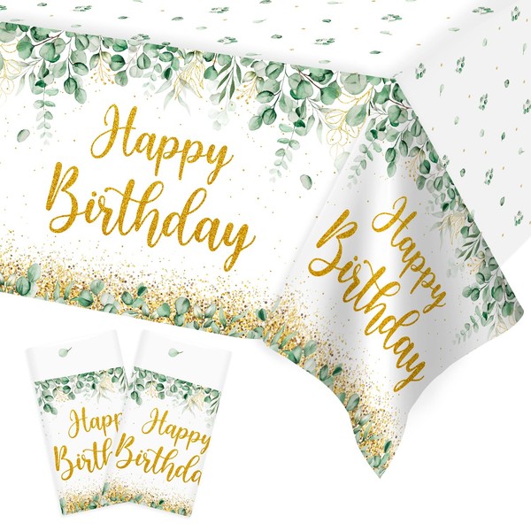 Heboland Pack of 2 Children's Birthday Tablecloths, 137 x 274