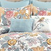 Lush Decor Blue and Yellow Sydney 7-Piece Comforter Set Luxury