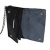 Trifold Biker's Large Wallet ID Card Holder With Chain Genuine