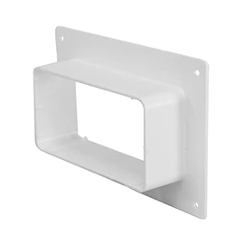 220 x 55 mm Wall Flange Duct Connector for Flat Duct Ventilation Systems Plastic PVC