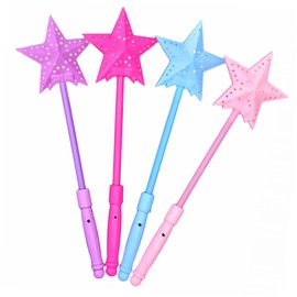 Gatuida 5pcs Star Shaped Luminous Sticks Glow Sticks for Parties Concerts Festivals Lightweight Portable Fun Party Supplies Random Color