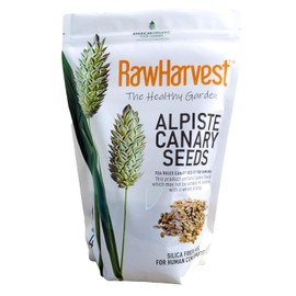 Raw Garden Canary Seed (Alpiste) (1 Pack 4 lbs) For Human Consumption, Silica Fiber Free.
