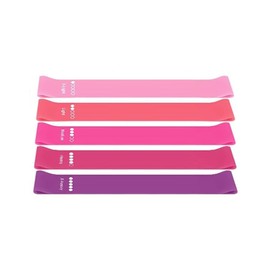 Resistance Bands Set, 5 Levels Elastic Workout Bands for Exercise, Physical Therapy, Strength Training, Yoga, Pilates
