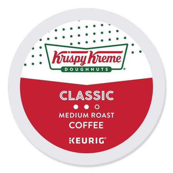 Krispy Kreme Classic, Single-Serve Keurig K-Cup Pods, Medium Roast Coffee,