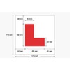 ShaniTech Pack of 2, Flexible Magnetic Car L-Plates for Learning