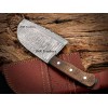 HANDMADE DAMASCUS STEEL OUTDOOR BBQ BEST SERBIAN CHEF CLEAVER KNIFE