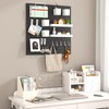 VEOFEMLEA Pegboard Combination Kit, 4 Peg Boards Black Pegboard for