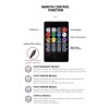 PUNKZZ Tiras 48 Led Rgb Interior Control Remoto Luz Para