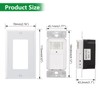 Wengart PIR Motion Sensor Light Switch BAG-001,120VAC Single Pole,180° Sensor