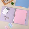 SKYDUE Durable Plastic 8-Tab Dividers,Big Tab Dividers for 3 Ring