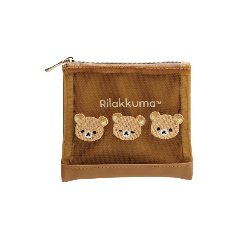 San-X Rilakkuma CA56101 Mesh Mini Pouch Rilakkuma Size (H x