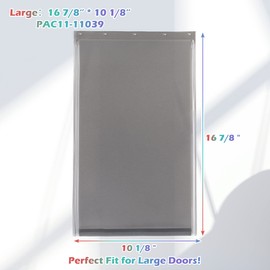 Large Dog Door Replacement Flaps Compatible, Easy to Install Replace, Durable&Reduce Noise Dog Door(10 1/8" x 16 7/8")