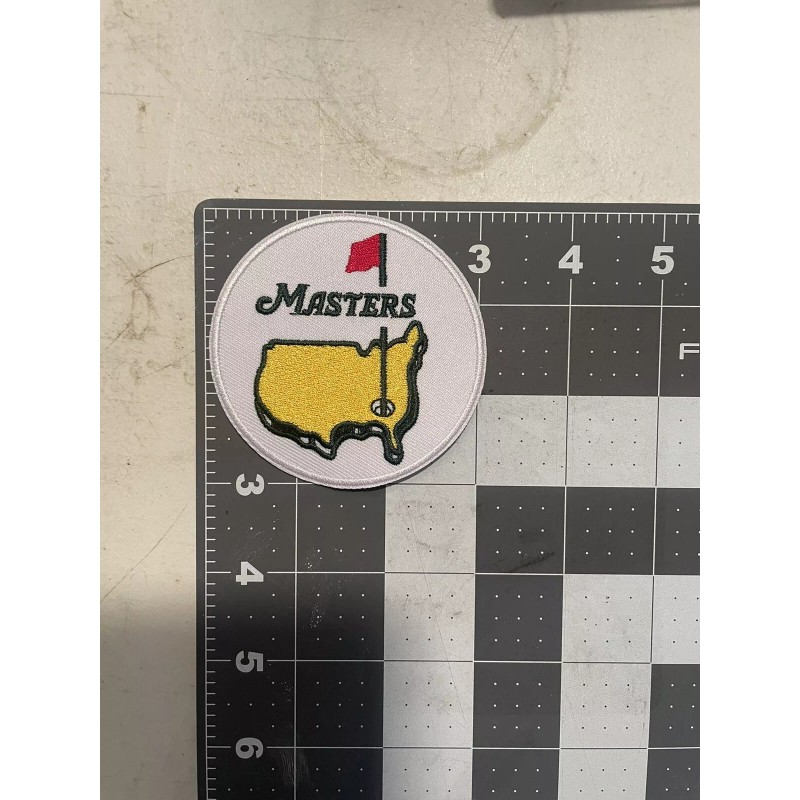 MASTERS LOGO Patch. Adhesive backing for iron-on. 3.0 Inch size