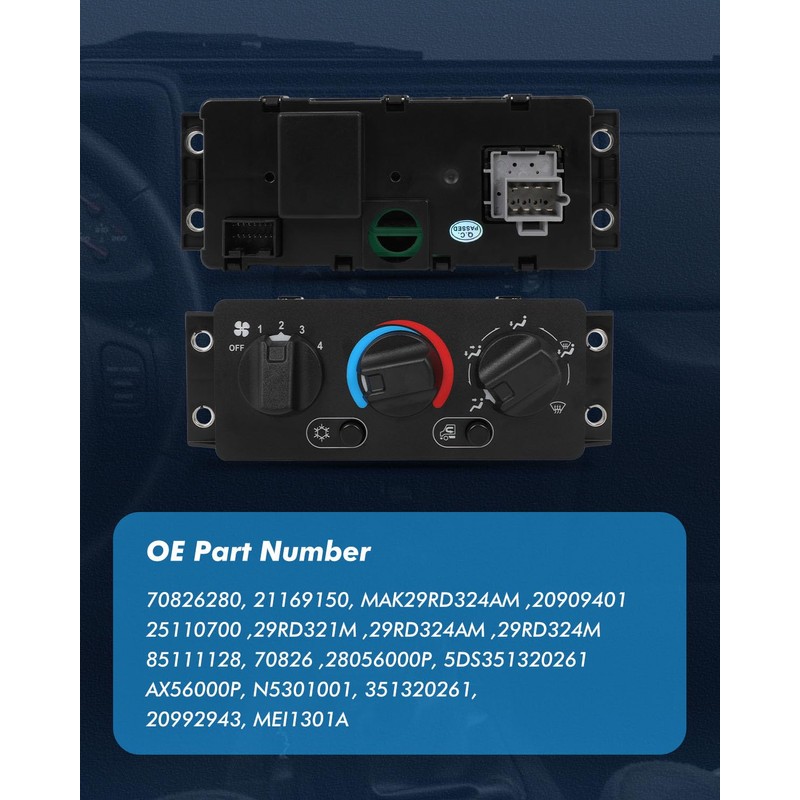 ECCPP 70826280 Climate Control Module AC Heater Climate Control Panle