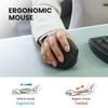 Perixx PERIMICE 608 Wireless Ergonomic Vertical Mouse - 5 Programmable