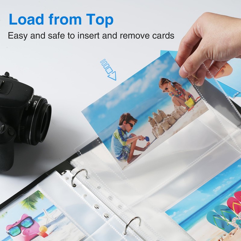 Sooez 30 Pack 4x6 Photo Sleeves, Heavy Duty Photo Sleeves