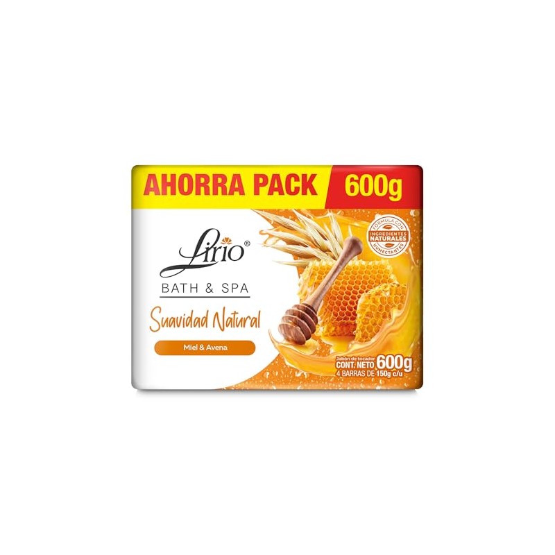 Lirio BathSpa Avena 150g 4 Piezas