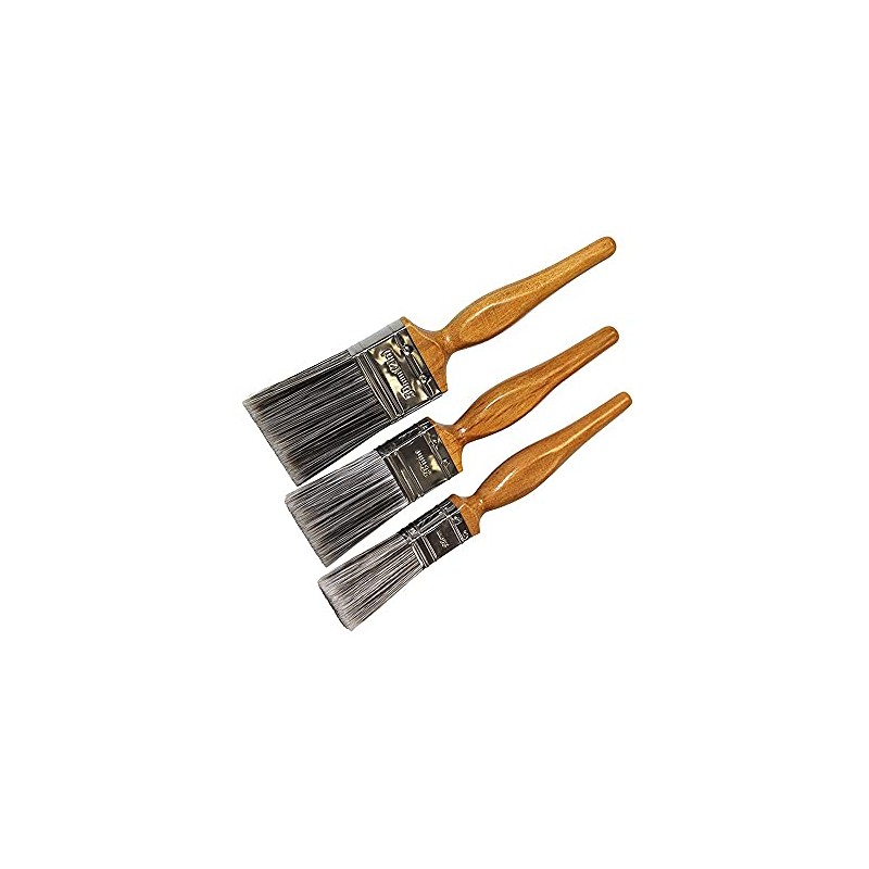 Faithfull FAIPBSYSET3 Superflow Synthetic Paint Brush Set of Three: 25,