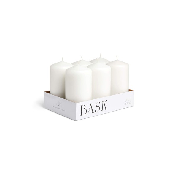 Cone Top Pillar Candles - Set of 6 - 3"