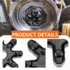 SGERUFZ 4 Pcs Flexible Couplings Steering Couplers, Suitable for Car