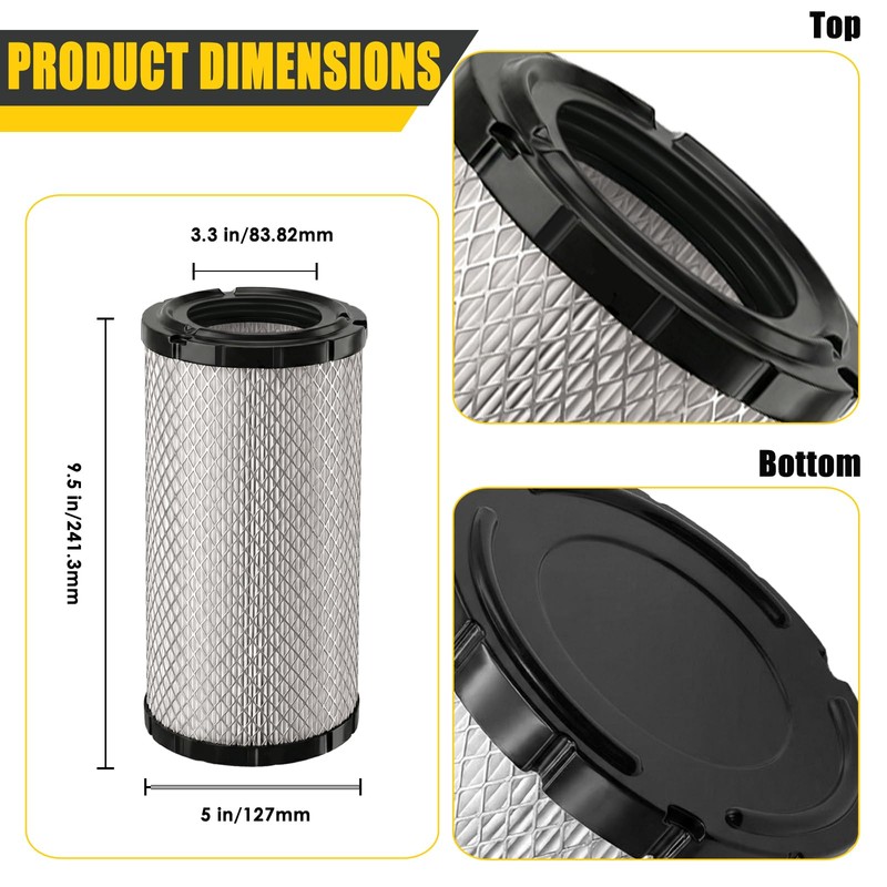 2 Pack 715900394 Air Filter Replacement for Can-Am Defender Traxter