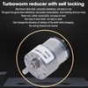 DC Gear Motor Aluminum Alloy Shell Rustproof Low Friction Brass
