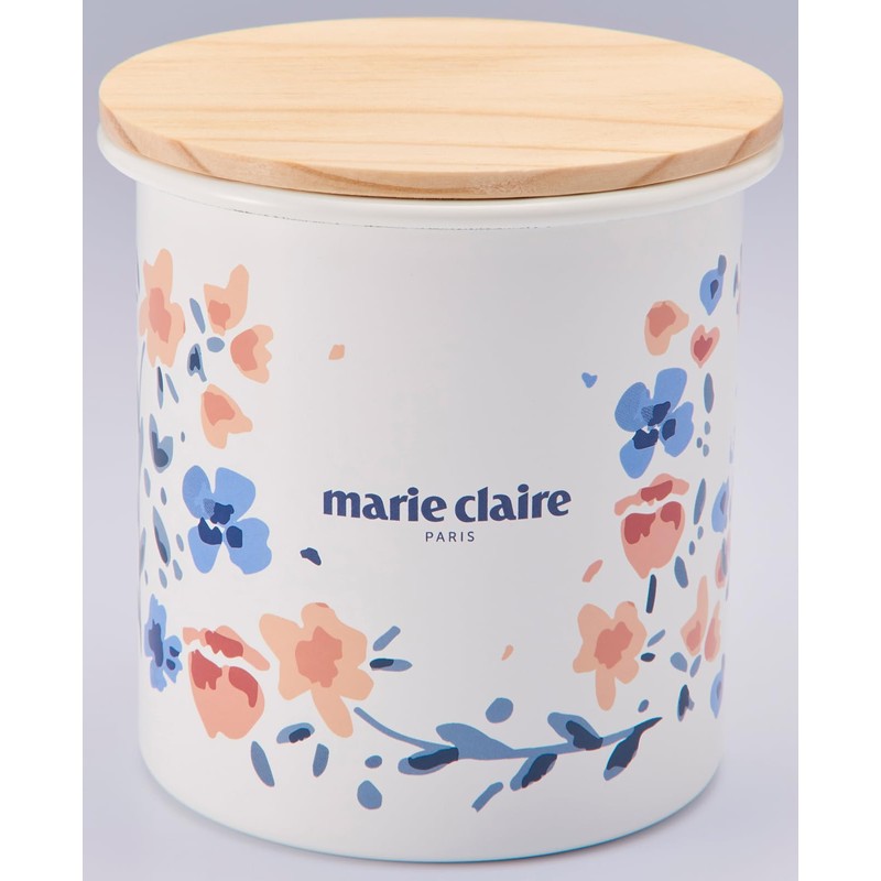 豊琺瑯 マリ・クレール ホーローキャニスター フルレット サイズ：約W10.8 D10.8 H11.1 MCY-13
