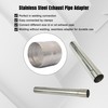 Elifecenter Universal ID 4" Exhaust Coupler Stainless Steel Exhaust Adapter