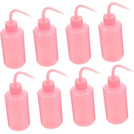 GANAZONO Botella Práctica Para Pestañas De 250 Ml, Botella De Limpieza Vacía Punta Doblada Exprimible, Material Abs Transparente, 8 Piezas Para Uso Limpieza y Cuidado De Pestañas