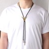 Jeilwiy Western Bolo Tie for Men Gold Cow Skull Bolo