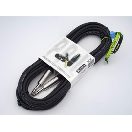 X-LEAD PC25PN Series Platinum High Quality Professional Balancing Cable Stereo Jack / Stereo Jack Plug - Neutrik Plug - Made in Italy by Inco Italy (10 Metres, Black)