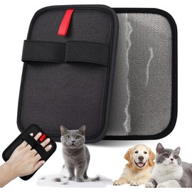 Pet Hair Remover, Electrostatic Pet Hair Removal Gloves-2-piece Set, Reusable Cat & Dog Hair Remover for Couch, Furniture, Carpet, Curtain, Upgraded Animal Fur Removal Tool