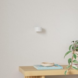 Feallive LED Wandleuchte Innen, Wandlampe mit Akku 1 Stück,Touch Control 3 Helligkeitsstufen, 360° drehbare, für Wohnzimmer Schlafzimmer TreppenhausFlur kabellose wandleuchten Weiß