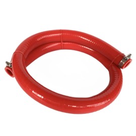 Bekelan 19MM (3/4") X 3.28FT Red High Temp Reinforced Silicone Heater Hose Radiator Coolant Straight Line(Work Pressure 145PSI/4-ply Reinforced/5MM Thick)+2 Clamp