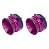 1 Pair NAB Hub Adapters Polished Aluminum Alloy Universal Loading