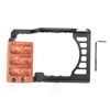 Aluminum Alloy Camera Video Shooting Cage Kit with Wooden Handle