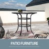 Festival Depot Patio Bar Height Table, Outdoor Bistro 45.3' Round