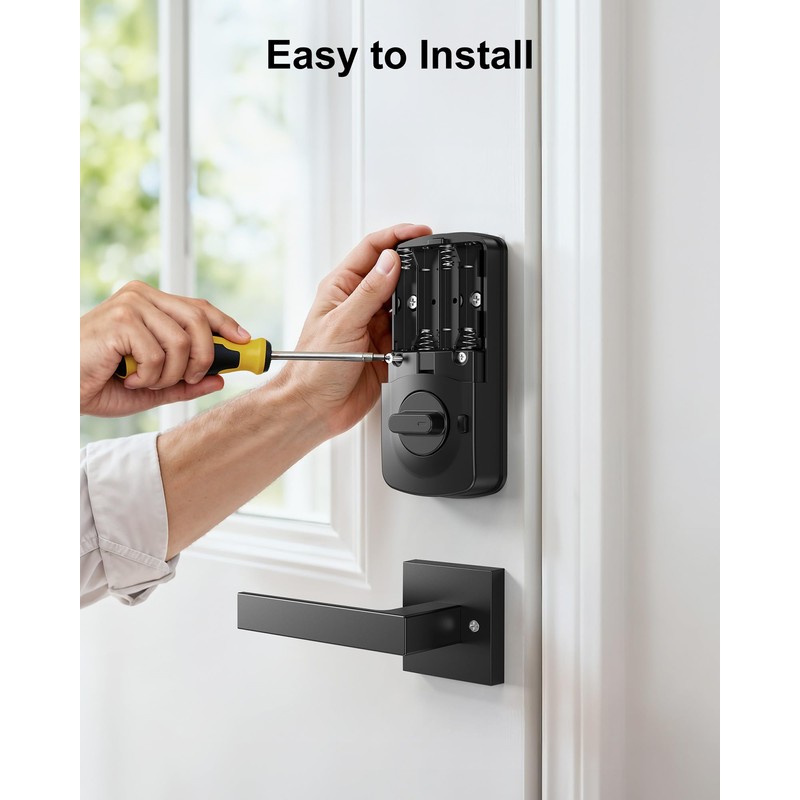 Smart Front Door Lock Set: Hornbill Keyless Entry Door Lock