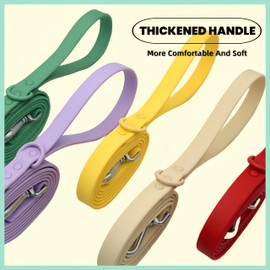 SOCOWVAKA SOCOWVAKA Dog Collar Leash Set Adjustable Strong Dirt Resistant Deodorization Waterproof Dog Collar Easy to Clean Soft Pet Collars Leashes for Large Medium Small Dogs (Brown, L)