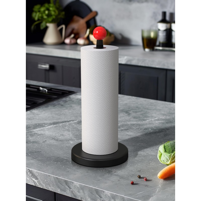 KitchLife Wooden Paper Towel Holder Countertop, Fits Jumbo Roll -