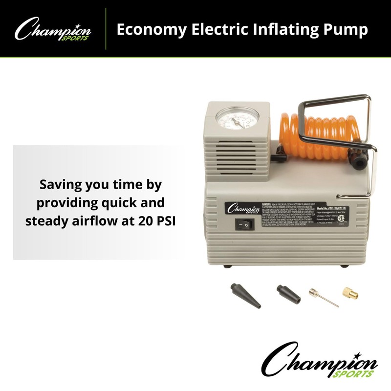 Champion Sports Economy Electric Inflating Air Pump