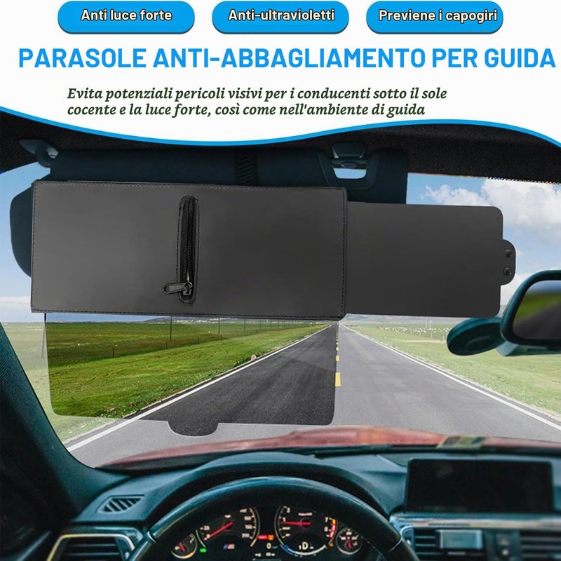 Estensore Parasole Auto, Aletta Parasole Universale con Protezione dai Raggi