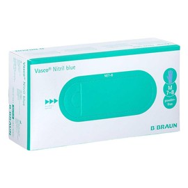 B. Braun Vasco Nitrile Blue Examination Gloves M Pack of 150
