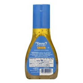 Yasou Greek Salad Dressing, Classic Mediterranean Flavor 9 fl oz. (Pack of 1)